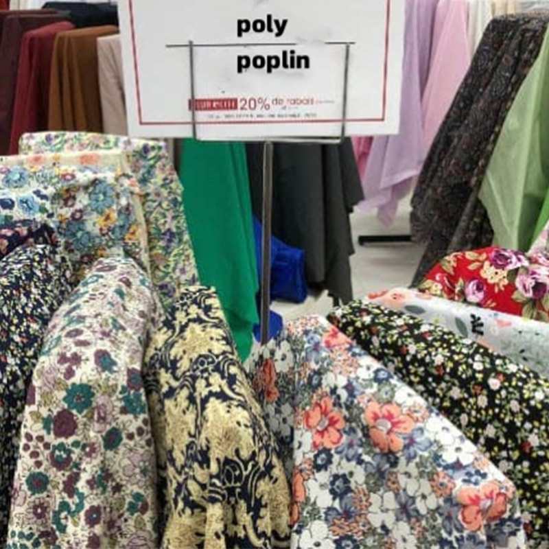 TMIE-08-3-1 ความกว้าง 115 ซม. น้ำหนักเบา 110GSM ผ้า Poplin โพลีเอสเตอร์พิมพ์ลายแบบกำหนดเอง