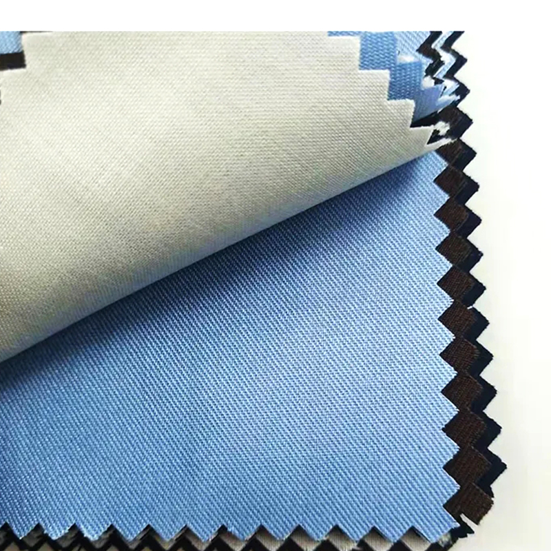 TMIE-08-4-2 น้ำหนักกลาง 115GSM ผ้าย้อมโพลีเอสเตอร์ Poplin Twill