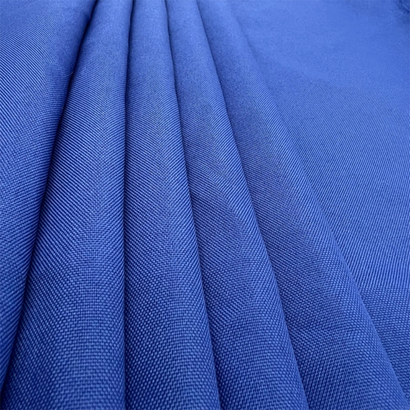 TMIE-03-1-4 ผ้าโพลีเอสเตอร์มินิแมตต์ Twill Blue น้ำหนักกลาง 150 GSM